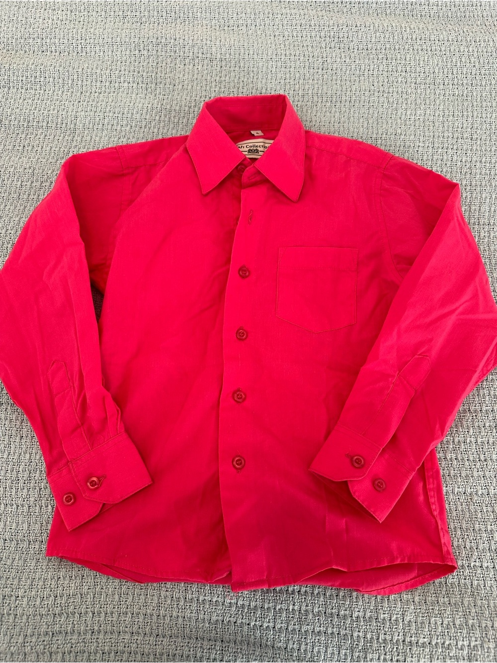 Italy 4T pink button down shirt